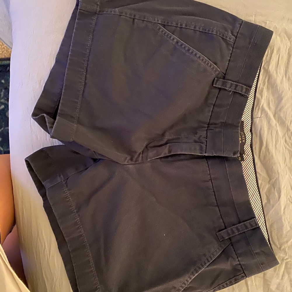 J crew navy chino shorts